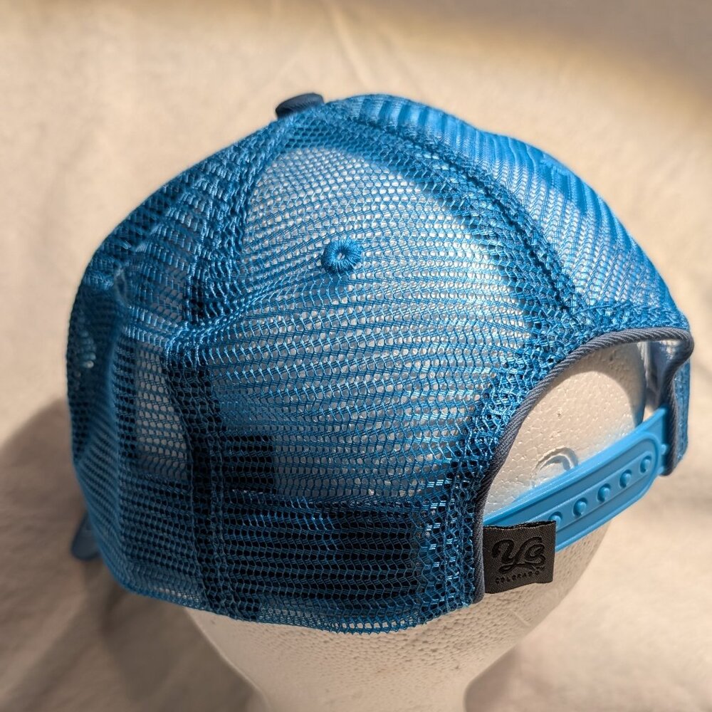 Yocolorado Adult Fit hat with Mountain lines & C logo Orange/Blue Adjustable - Picture 3 of 6